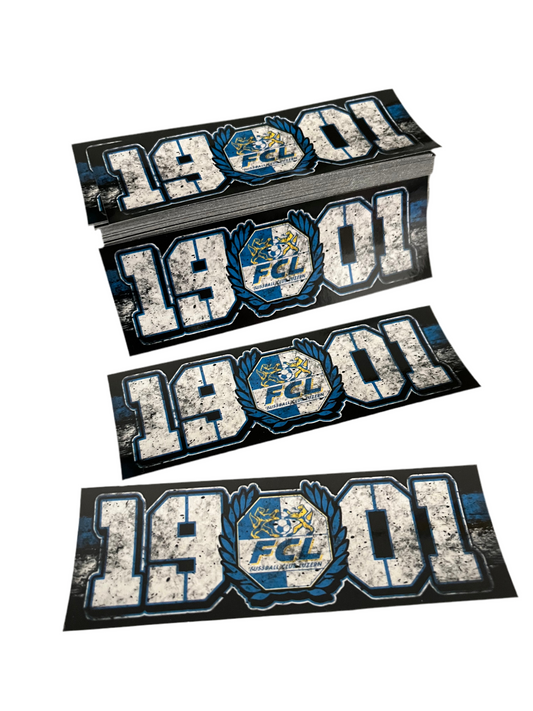 Fc Luzern Sticker/Aufkleber 12x4cm